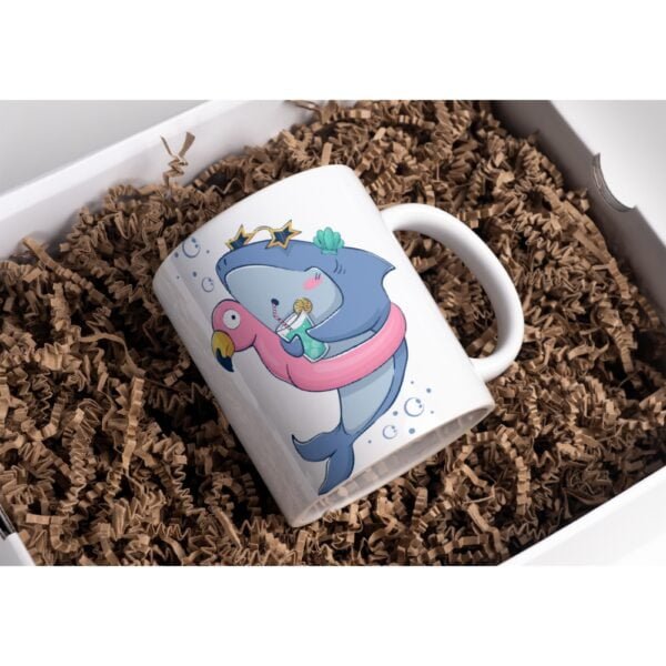 Relaxing at Sea Mug: Chomp Crew Collection - 12 / 15oz Mug | Cute and Kawaii Premium Mugs for Coffee, Tea, Hot Drinks, and More! - Image 2