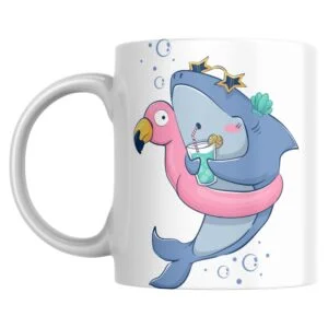 Relaxing at Sea Mug: Chomp Crew Collection - 12 / 15oz Mug | Cute and Kawaii Premium Mugs for Coffee, Tea, Hot Drinks, and More!