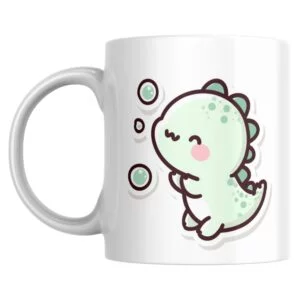 Kawaii Dino Doodle Cup - 12 / 15oz Mug | Cute and Kawaii Premium Mugs for Coffee, Tea, Hot Drinks, and More!