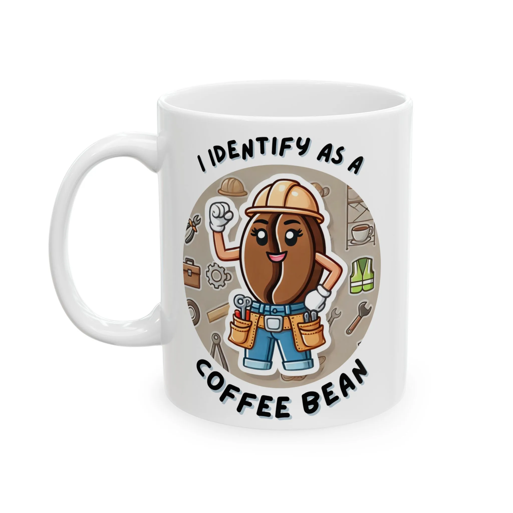 I identify as a coffee bean mug
